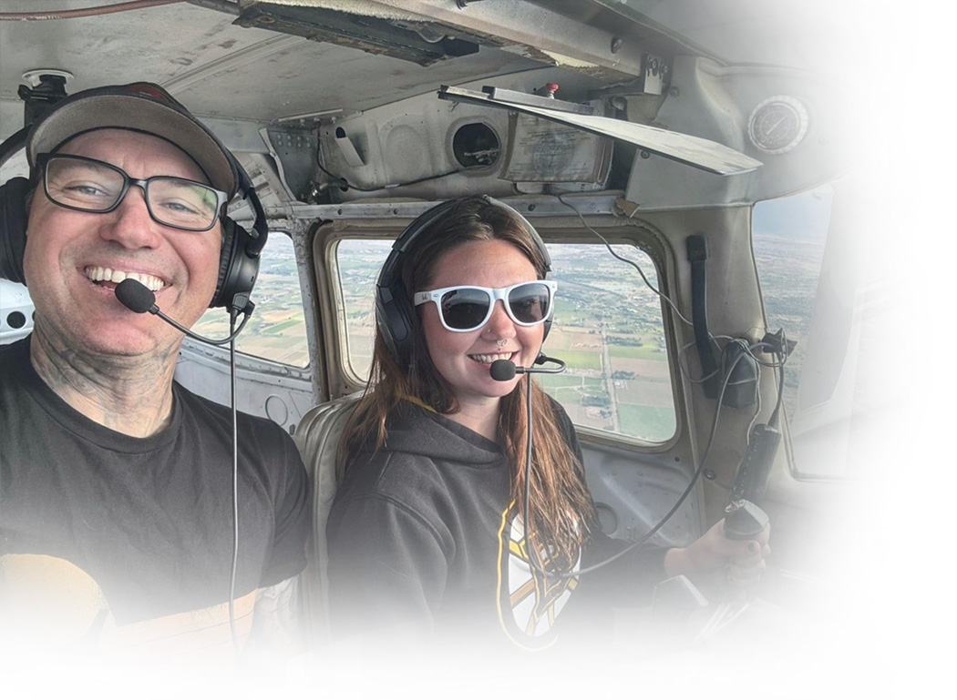 Flight Instructor with Young Client